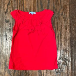 Sleeveless shirt with ruffles size 5